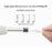 W1 Ear Wax Removal Tool Camera WiFi Ear Cleaning Kit Ear Pick with LED Light- Black - 6