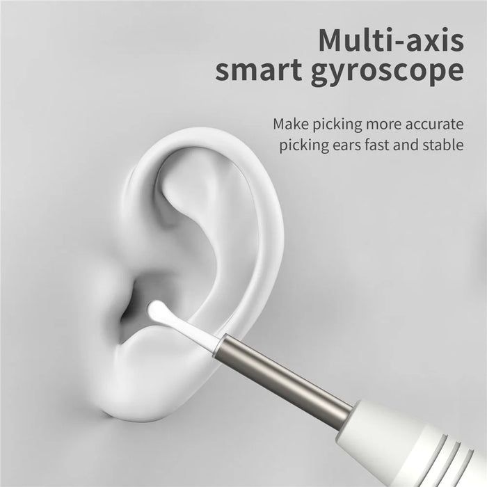 W1 Ear Wax Removal Tool Camera WiFi Ear Cleaning Kit Ear Pick with LED Light- Black - 7