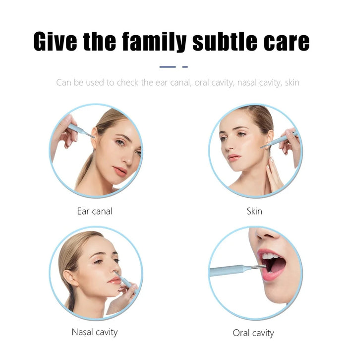Z10 WiFi Visual Earwax Removal Tool Wireless Earwax Cleaner Digital Otoscope Ear Wax Cleaning Tool - Blue - 5