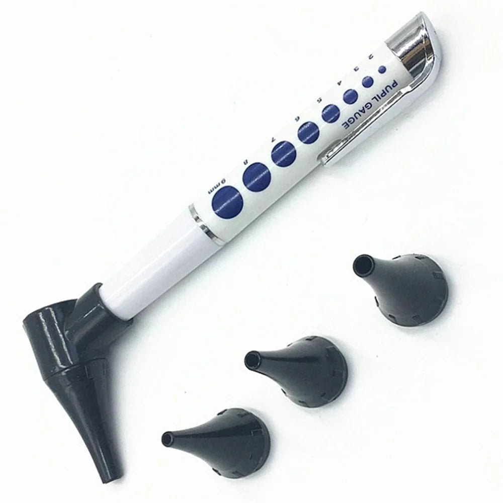 Medical Otoscope Medical Ear Otoscope Ophthalmoscope Pen Medical Ear Light Ear Magnifier Ear Cleaner Set Clinical Diagnostic Tool - 3