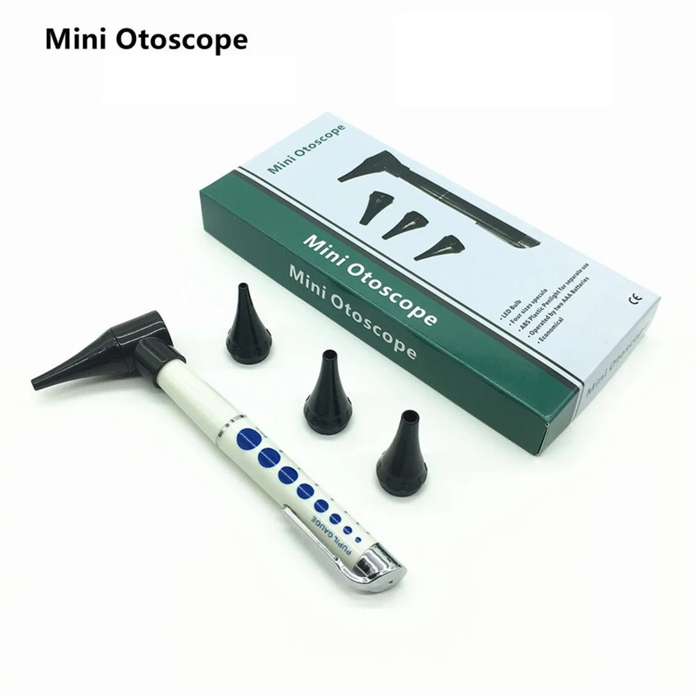 Medical Otoscope Medical Ear Otoscope Ophthalmoscope Pen Medical Ear Light Ear Magnifier Ear Cleaner Set Clinical Diagnostic Tool - 6