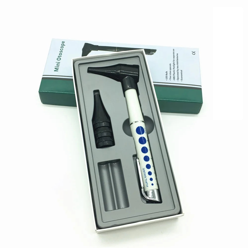 Medical Otoscope Medical Ear Otoscope Ophthalmoscope Pen Medical Ear Light Ear Magnifier Ear Cleaner Set Clinical Diagnostic Tool - 7