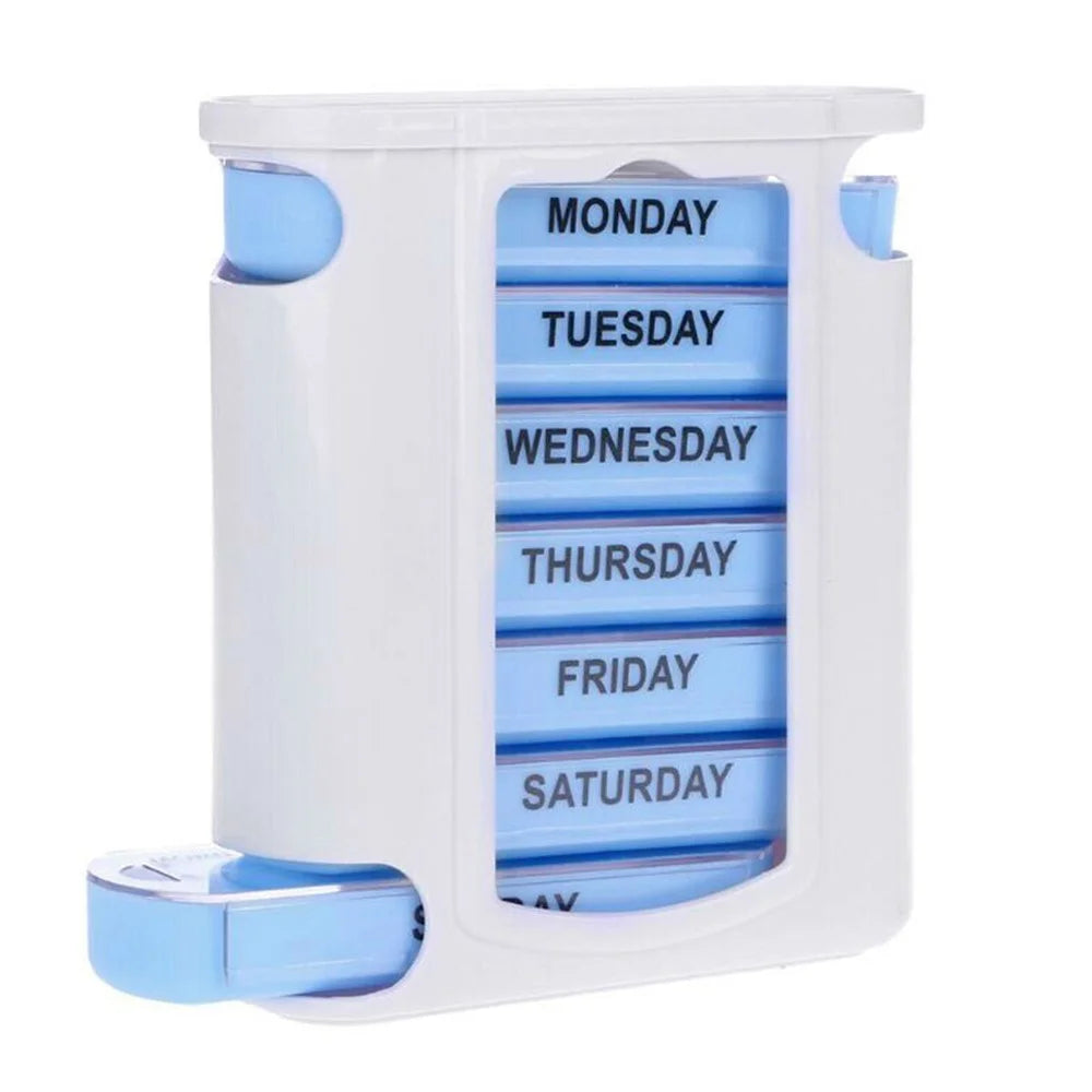 28002 7Pcs / Set Pill Organizer Daily Travel PP Medicine Case 7 Day 28 Compartments Pill Storage Box (No FDA Certified, BPA-free) - 1