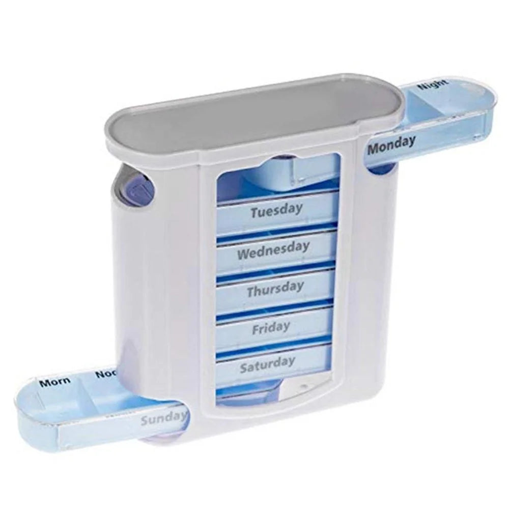 28002 7Pcs / Set Pill Organizer Daily Travel PP Medicine Case 7 Day 28 Compartments Pill Storage Box (No FDA Certified, BPA-free) - 3
