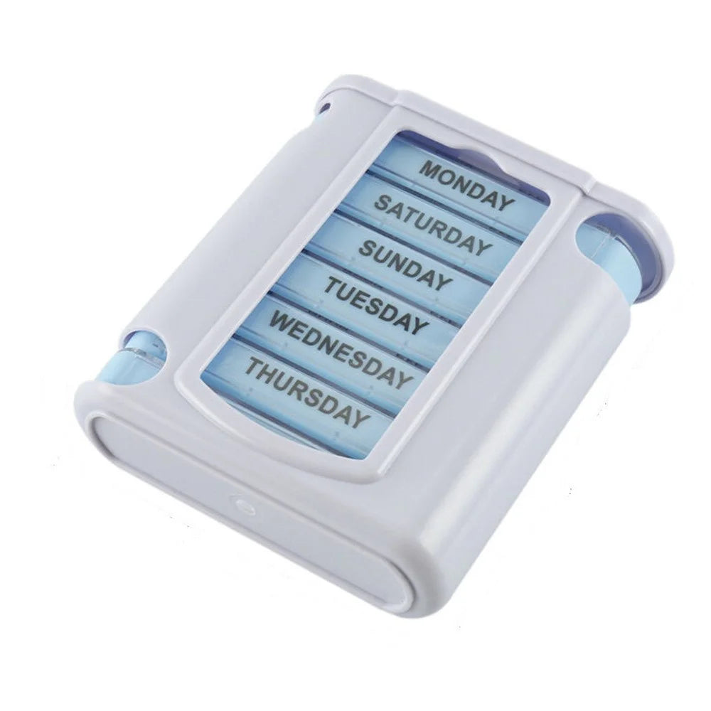 28002 7Pcs / Set Pill Organizer Daily Travel PP Medicine Case 7 Day 28 Compartments Pill Storage Box (No FDA Certified, BPA-free) - 6