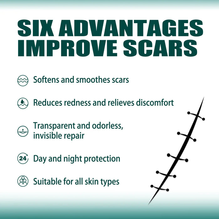 EELHOE 1 Roll Silicone Scar Removal Sheets for C-Section Postoperative Skin Colored Invisible Beauty Tape - 4