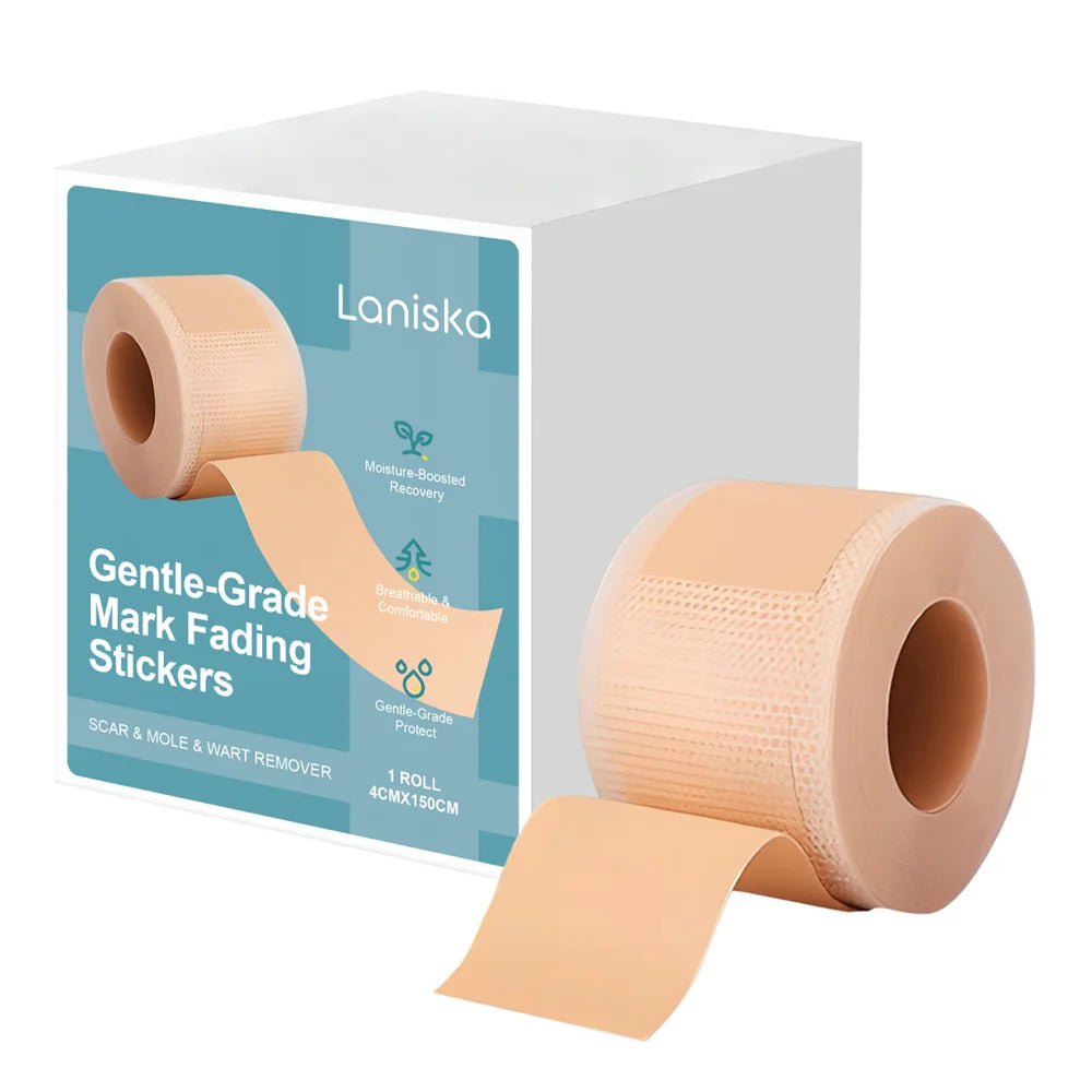 Laniska Mark Fading Stickers Scar Removal Patch Glycerin Hydroxyethyl Cellulose Silicone Sheets for Skin Repair Fade Marks - 1