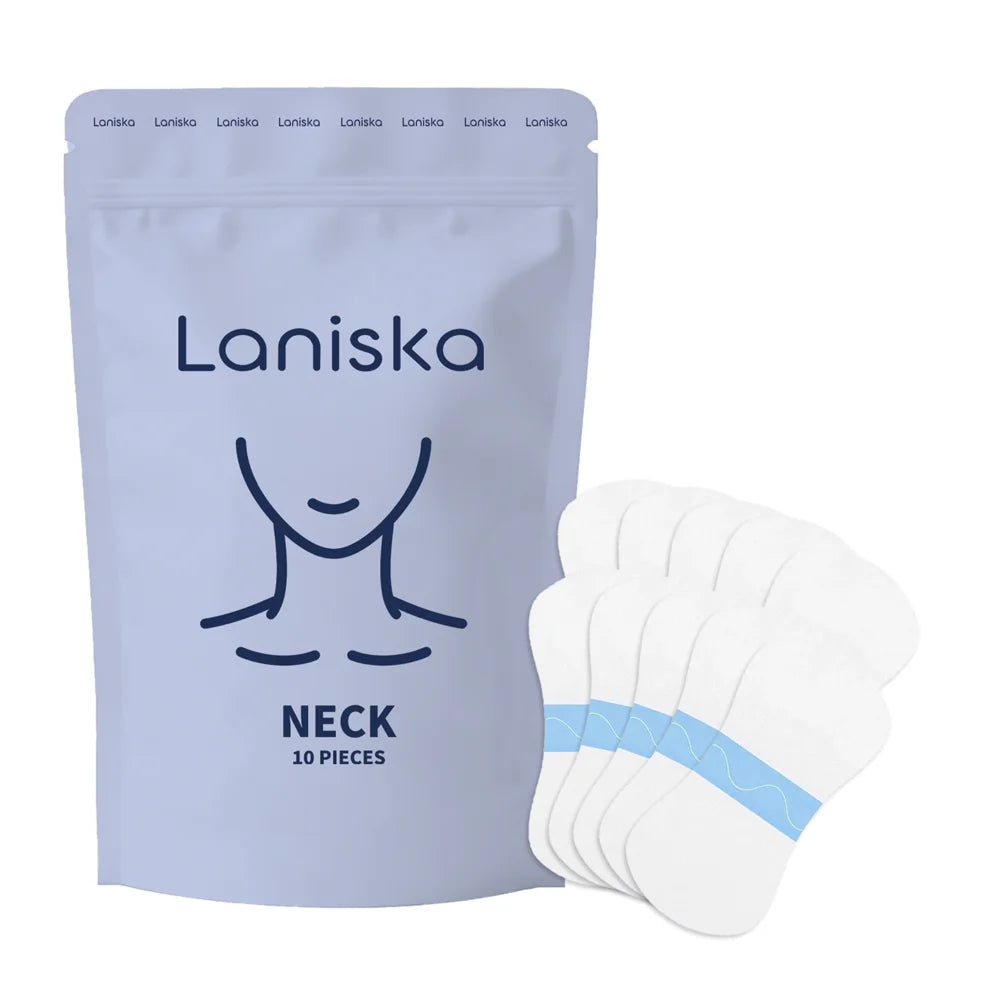 LANISKA 10Pcs Neck Care Patches Hydrating Anti-Aging Collagen Vitamin E Neck Skin Lifting Patch - 10Pcs - 1