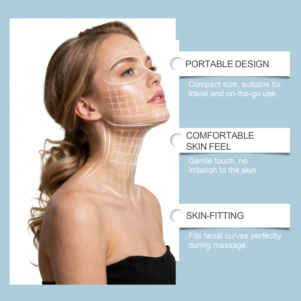 XORITA Ice Roller Portable Facial Massage Tool Multi-Bead Roller Cooling Gel Face Contour Massager - 1 Piece - 5