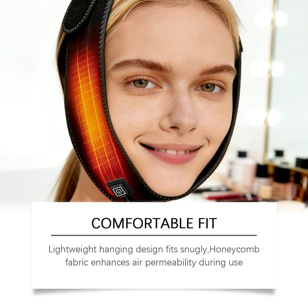 XORITA Easy Warm Face Heating Shield Neoprene Electric Heated Face Warmer Wrap - Black - 7