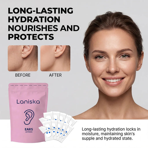 LANISKA 10Pcs Ear Care Patches Ear Skin Care Hydrating Lifting Firming Invisible Tape - 10 Pieces - 2