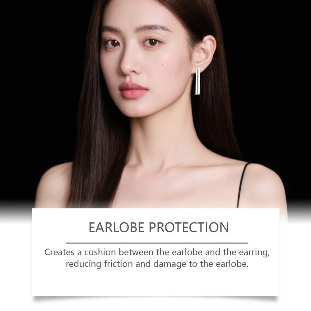 HOEXE 50Pcs Invisible Earlobe Support Patches Anti-Sagging Transparent PE Ear Lift Tape for Heavy Earrings - 50Pcs - 4