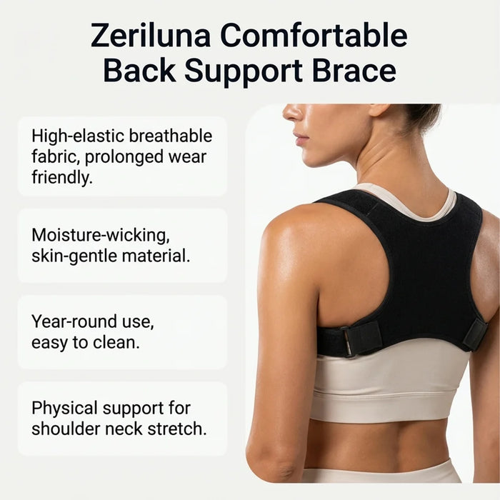 ZERILUNA Back Support Strap Posture Corrector for Men Women Invisible Wear Elastic Body Brace - 4
