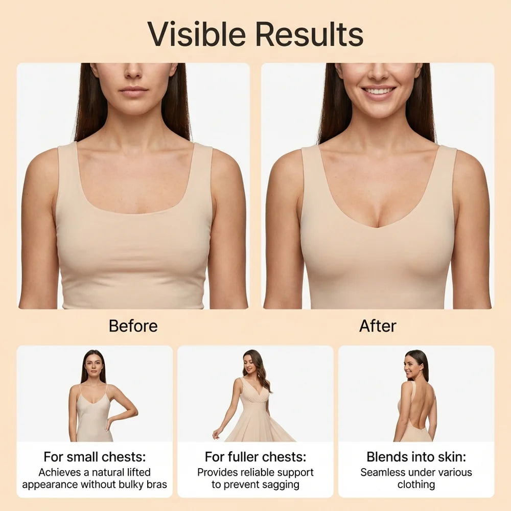 TORVIKX Breathable Breast Lift Tape Skin-Friendly Invisible Push Up Nipple Sticker Roll, Length: 5m - 1 Piece - 7