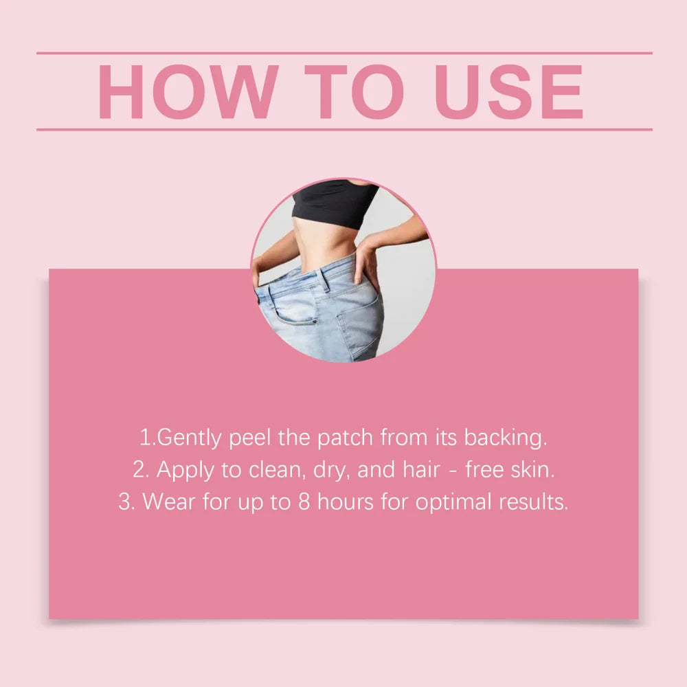 AMZ 30Pcs Body Care Patches Gentle Metabolism Support Body Contouring Slimming Patches for Daily Care - 30Pcs - 6