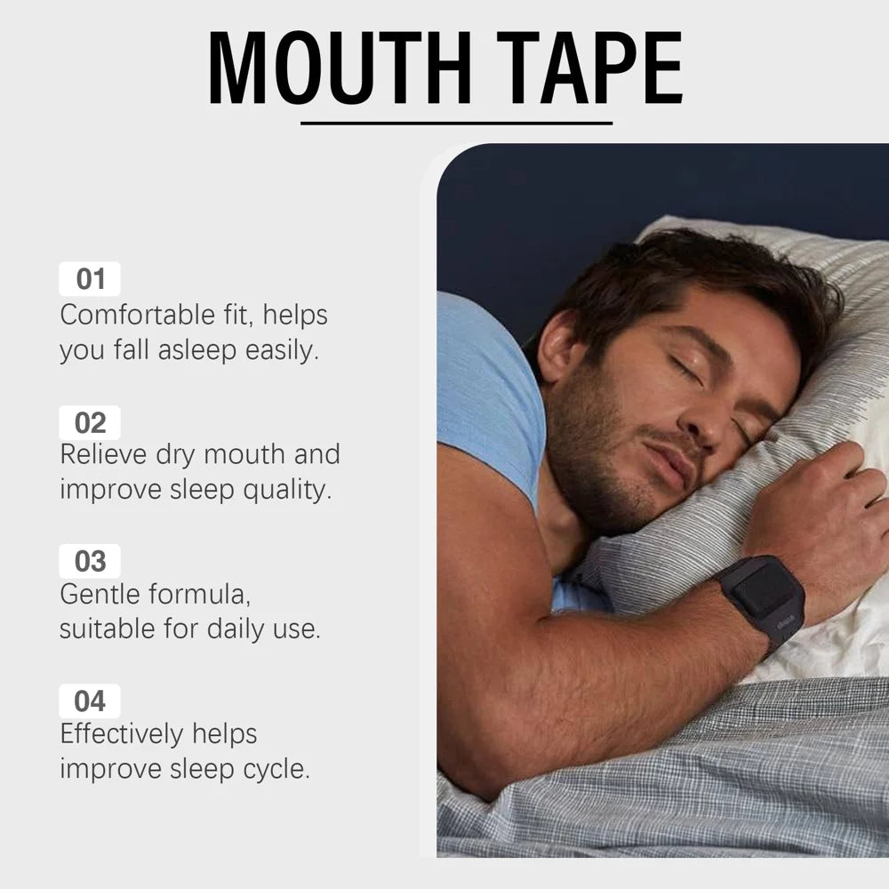XIMONTH 30PCS Sleep Mouth Tape for Improving Night Breathing Breathable & Pain Free Removal Anti Snoring Aid Strips - 7