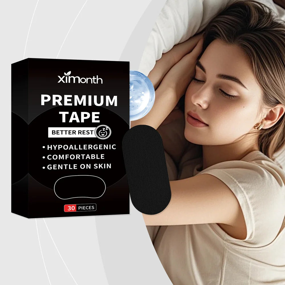 XIMONTH 30PCS Anti Snoring Strips Sleep Aid Mouth Tape Breathable Mouse Strips for Breathing & Sleeping - 2