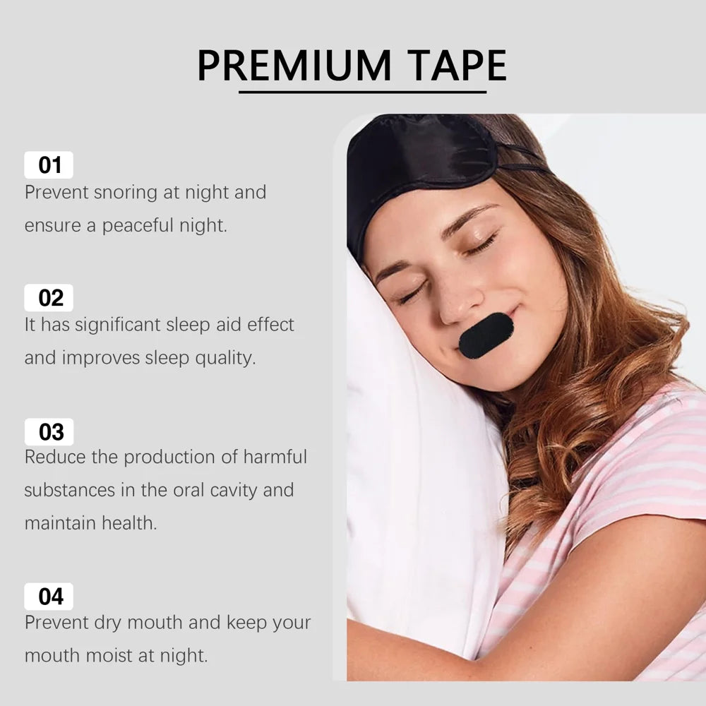 XIMONTH 30PCS Anti Snoring Strips Sleep Aid Mouth Tape Breathable Mouse Strips for Breathing & Sleeping - 4