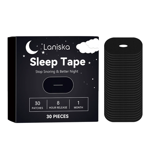 LANISKA 30Pcs Stop Snoring Sleep Tape Non Irritating Overnight Comfort Sleep Aid Patches - 30Pcs - 1