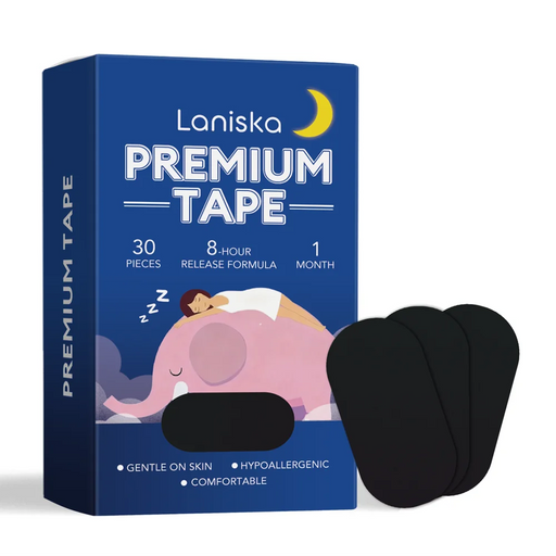 LANISKA 30Pcs Nighttime Care Patches Gentle Hypoallergenic Formula Ultra Thin Sleep Aid Mouth Sticker - 30 Pieces - 1