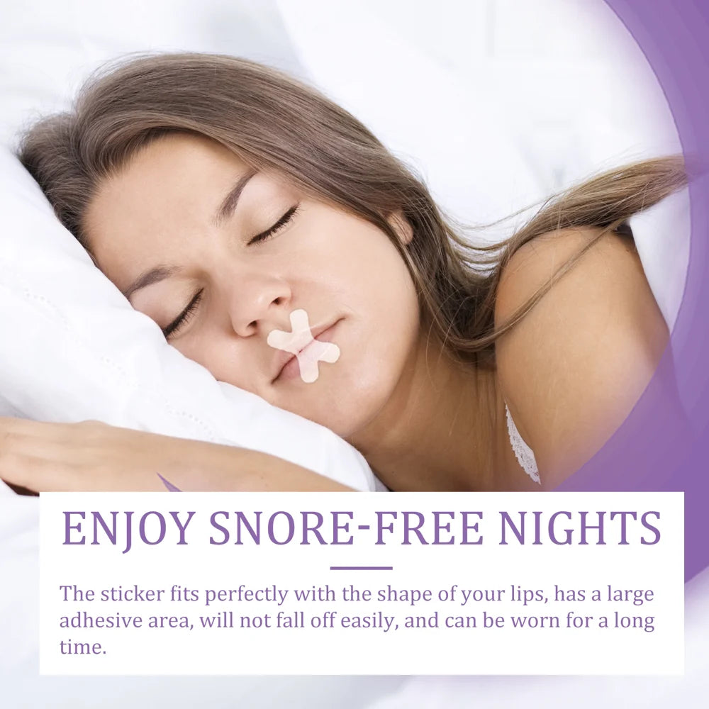 OUHOE 120Pcs Anti Snoring Mouth Tape Physical Breathing Aid Sleep Strips Improve Sleeping Mouth Sticker - 120Pcs - 3