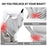 HOUKEA 110cm Self Heating Magnetic Therapy Waist Belt Back Pain Relief Blood Circulation Support - 3