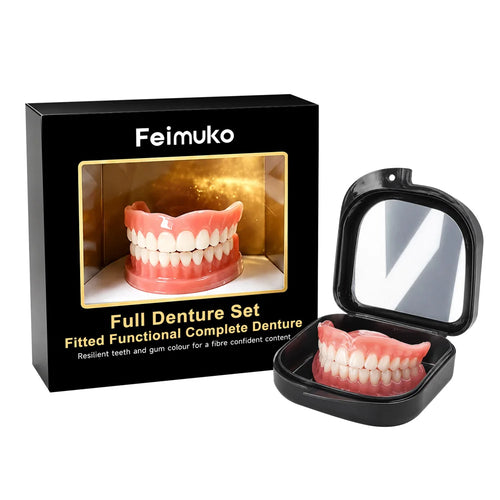 FEIMUKO Dental Veneers Set Snap-On False Teeth for Gap Filling Smile Enhancement - 1