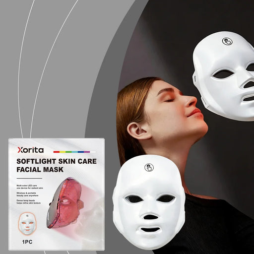 XORITA Multi-color LED Light Therapy Face Mask Beauty Treatment Portable Wireless Skin Care Device - 1 Piece - 2