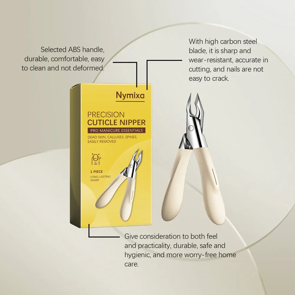 NYMIXA Precision Cuticle Nipper Carbon Steel Blade Nail Care Tool for Manicure Pedicure - 1 Piece - 5