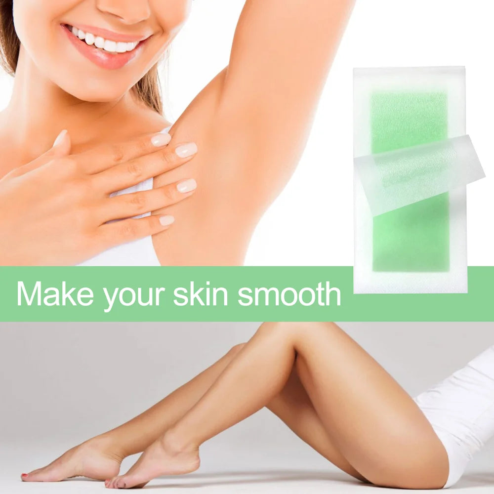 EELHOE 1 Set Hair Removal Wax Strips Kit Natural Hair Remover for Face, Eyebrow, Arms, Legs, Underarm, and Bikini - 7
