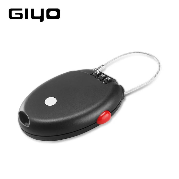 GIYO Multi-function Mini Cable Bicycle Lock Anti Theft Code Helmet Lock - 4