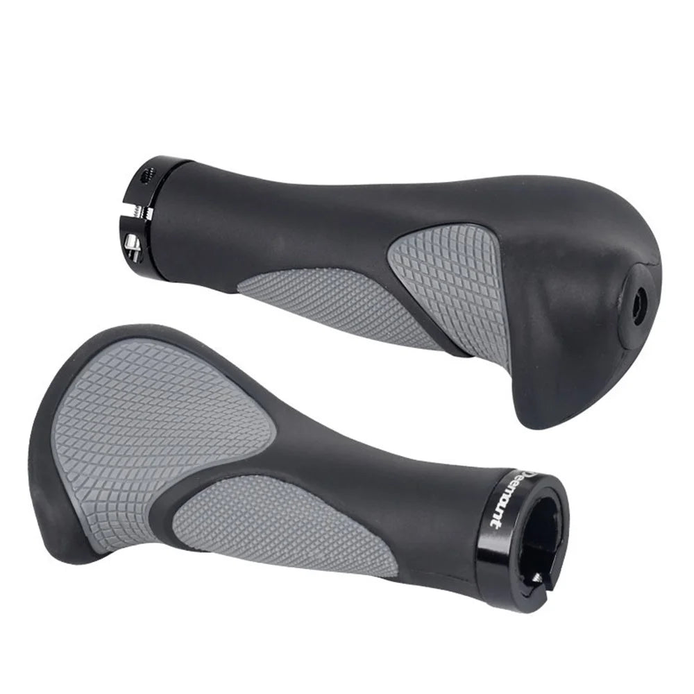 DEEMOUNT Ergonomic Bicycle Grips Handlebar Non-slip Rubber Hand Rest Shock Absorption Bar End - 1