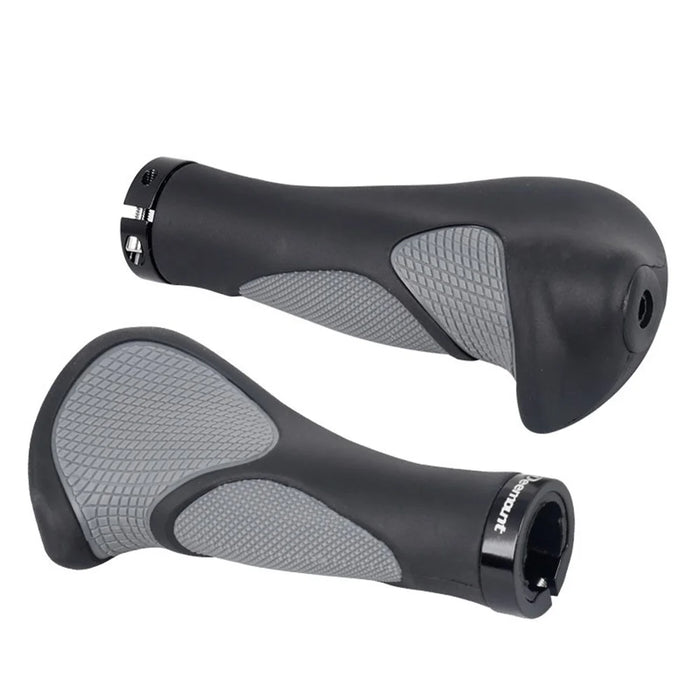 DEEMOUNT Ergonomic Bicycle Grips Handlebar Non-slip Rubber Hand Rest Shock Absorption Bar End - 1