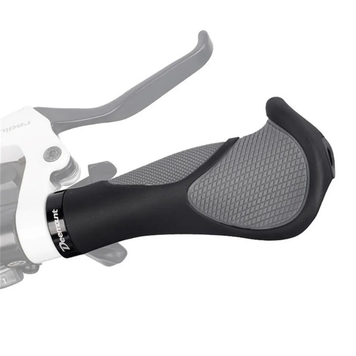 DEEMOUNT Ergonomic Bicycle Grips Handlebar Non-slip Rubber Hand Rest Shock Absorption Bar End - 5