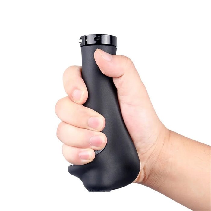 DEEMOUNT Ergonomic Bicycle Grips Handlebar Non-slip Rubber Hand Rest Shock Absorption Bar End - 6