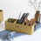 Handmade Woven Desktop Storage Basket Three Plaid Sundries Organize Jewelry Cosmetic Storage Box - 1