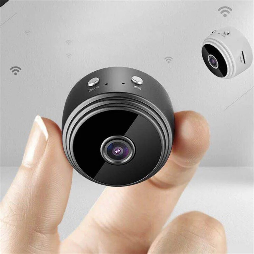 A9 1080P HD Mini Wireless IP Camera Home Security WiFi Camcorder Night Vision Motion Detection Loop Video Recorder - Black - 3