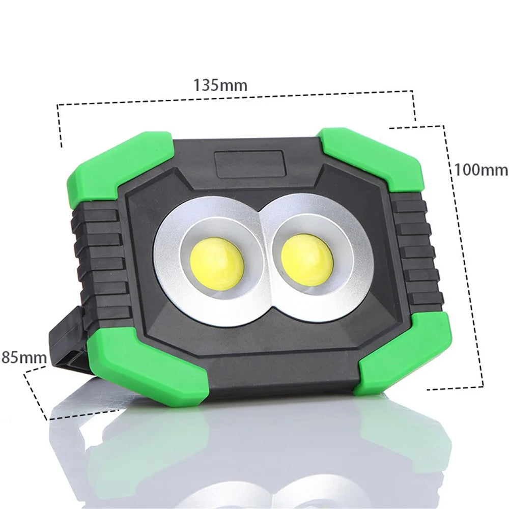 20W 400LM Portable LED Spotlight Floodlight Battery Powered Outdoor Camping Work Lamp - 4