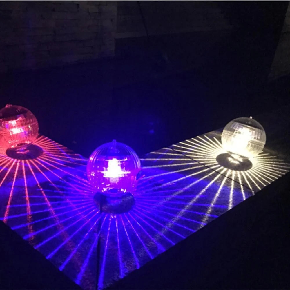 Color Changing Outdoor Waterproof Pond Hydro Garden Floating Ball Lamp LED Underwater Night Light - 7