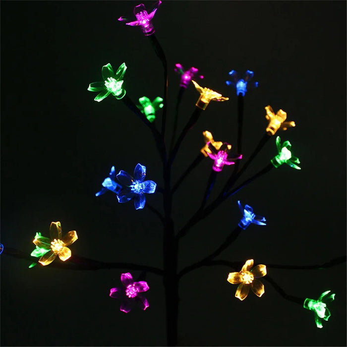 2Pcs Solar Cherry Flower 20-LED Light Outdoor Garden Yard Lawn Landscape Lamp - 6