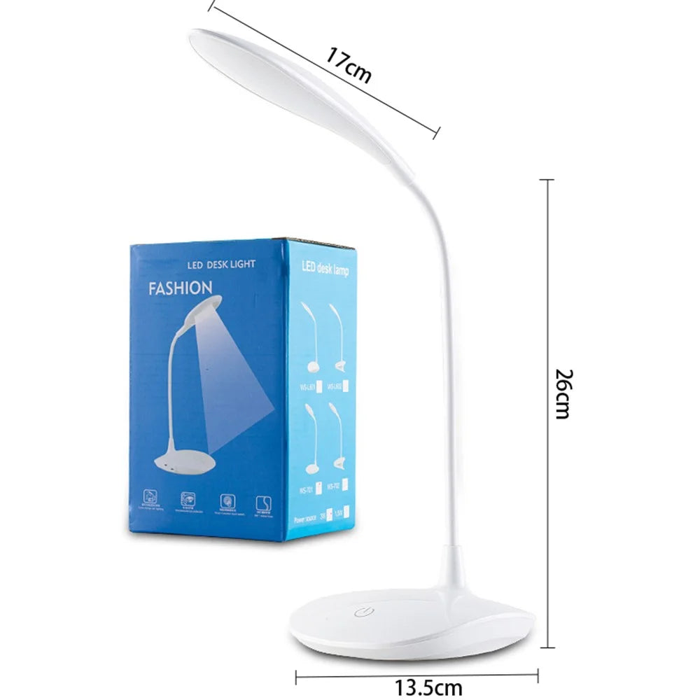 WS-601 360 Degree Adjustable Touch Switch Rechargeable Eye ProtectionSimple LED Table Lamp - 4
