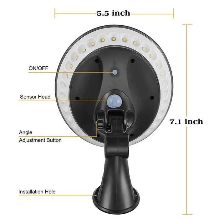 Waterproof Solar Lamp 29-LED Solar Wall Light PIM Motion Sensor Night Lamp Lighting Street - White - 3