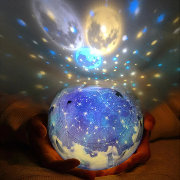 LED Night Light Colorful Starry Sky Planet Magic Star Moon Projector Universe LED Lamp Rotate Baby Nursery Light - 1