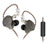 KZ-ZSN Pro In-Ear Bass Metal Music Sport Earphone without Microphone (With Microphone) - Grey - 1