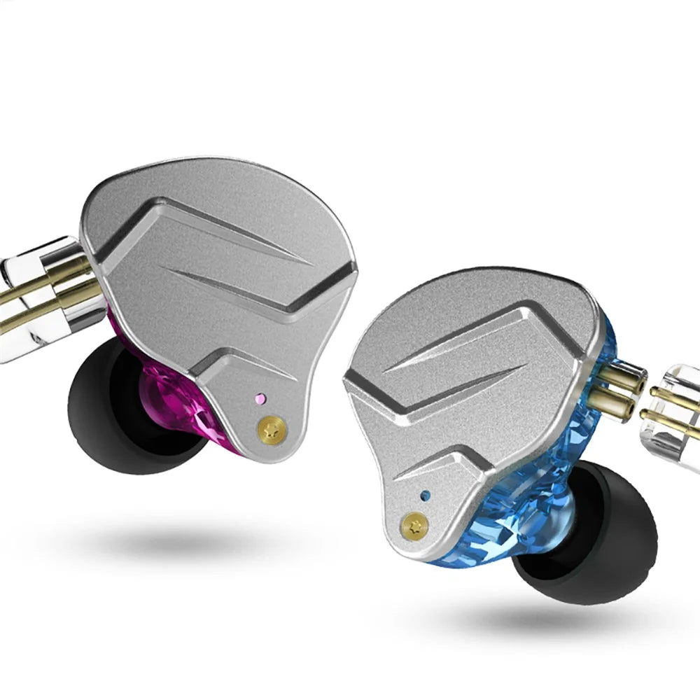 KZ-ZSN Pro In-ear Bass Metal Music Sport Earphone without Microphone (Standard Version) - Purple - 2