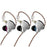 Stereo Wired Earphone In-ear Headset Earbuds Bass Earphones - Black - 2