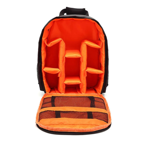 Photo Shoulder Backpack Outdoor Professional Anti-splashing SLR Camera Bag - Orange - 1