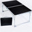 Foldable Laptop Table Breakfast Serving Bed Desk Lightweight Aluminum Alloy Outdoor Picnic Table - Black - 1