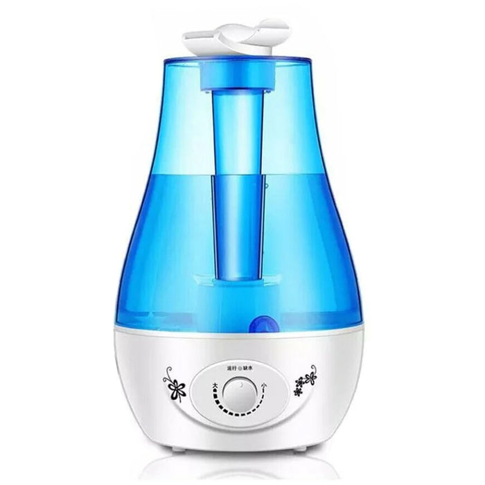 3L Double Nozzle Ultrasonic Air Humidifier Mist Diffuser with LED Night Light - EU Plug - 2
