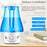3L Double Nozzle Ultrasonic Air Humidifier Mist Diffuser with LED Night Light - EU Plug - 7